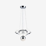 Drone Küçük Kristal Taşlı Tek Top Led Sarkıt Avize CH