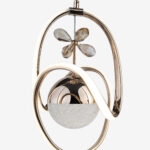 Badem Küçük Kristal Taşlı Tek Top Led Sarkıt Avize GD - Görsel 3