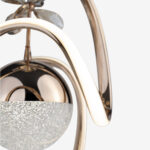 Badem Küçük Kristal Taşlı Tek Top Led Sarkıt Avize GD - Görsel 4