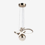 Hayal Küçük Kristal Taşlı Tek Top Led Sarkıt Avize GD