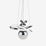 Hayal Küçük Kristal Taşlı Tek Top Led Sarkıt Avize CH - Görsel 2