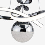 Hayal Küçük Kristal Taşlı Tek Top Led Sarkıt Avize CH - Görsel 3