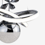 Hayal Küçük Kristal Taşlı Tek Top Led Sarkıt Avize CH - Görsel 4