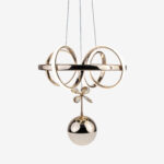 Yıldız Büyük Kristal Taşlı Tek Top Led Sarkıt Avize GD - Görsel 2