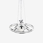 Drone Çiftli Kristal Taşlı Tek Top Led Sarkıt Avize CH - Görsel 2