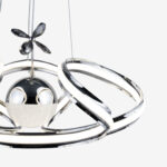 Drone Çiftli Kristal Taşlı Tek Top Led Sarkıt Avize CH - Görsel 4