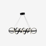 Yıldız Yemek Masası Sarkıt Led Avize Antrasit