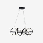 Yıldız Büyük Sarkıt Led Avize Antrasit