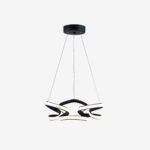 Kral Tacı Küçük Sarkıt Led Avize Antrasit