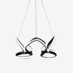 Kral Tacı Büyük Sarkıt Led Avize Antrasit - Görsel 2