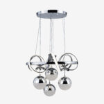 Yıldız Kristal Taşlı 4 Top Led Sarkıt Avize CH