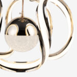 Arya Çiftli Kristal Taşlı Tek Top Led Sarkıt Avize GD - Görsel 4