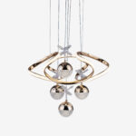 Drone Akrilik 4 Top Led Sarkıt Avize GD