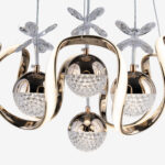 XL Akrilik 4 Top Led Sarkıt Avize GD - Görsel 3