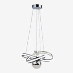 Hayal Çiftli Kristal Taşlı Tek Top Led Sarkıt Avize CH