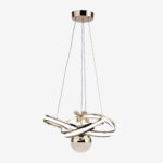 Hayal Çiftli Kristal Taşlı Tek Top Led Sarkıt Avize GD