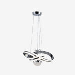 Hayal Çiftli Büyük Kristal Taşlı Tek Top Led Sarkıt Avize CH